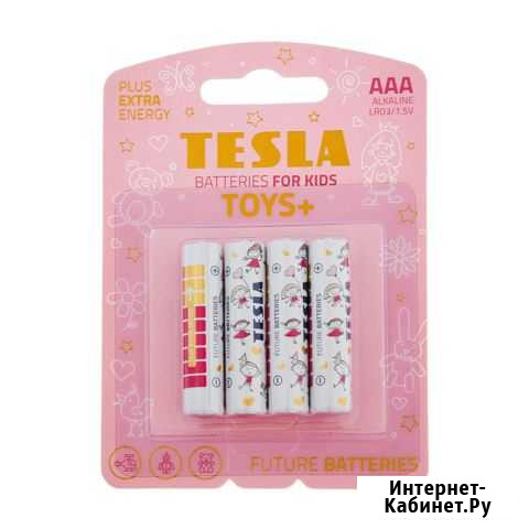 Батарейки tesla AAA toys girl Alkaline (LR03/блист Старый Оскол - изображение 1