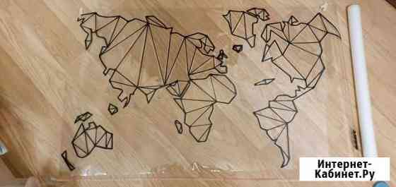 Карта на стену самоклеящаяся Нижний Новгород