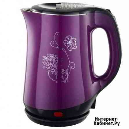 Чайник Добрыня DO-1244, 1.8 л, 2000 Вт, фиолетов Омск