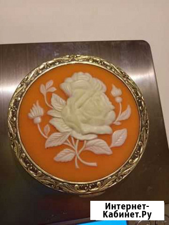 Пудреница Роза 50-е, СССР Волгоград - изображение 1