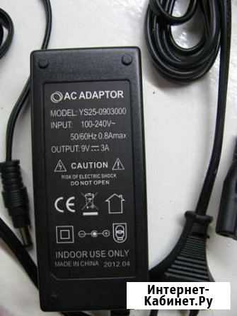 Импульсный сетевой адаптер 9V 3А, 27W Симферополь - изображение 1