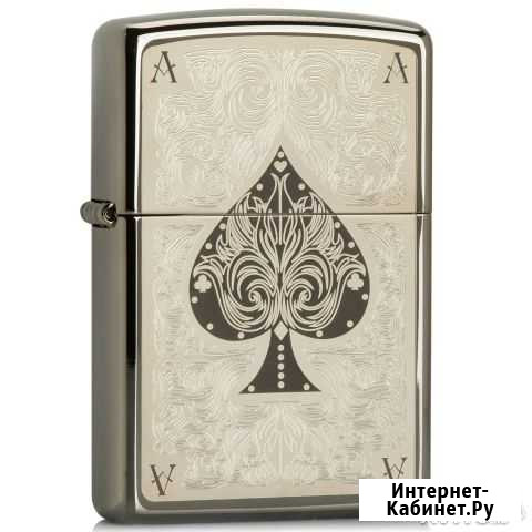 Зажигалка Zippo 28323 туз black Ice Краснодар - изображение 1