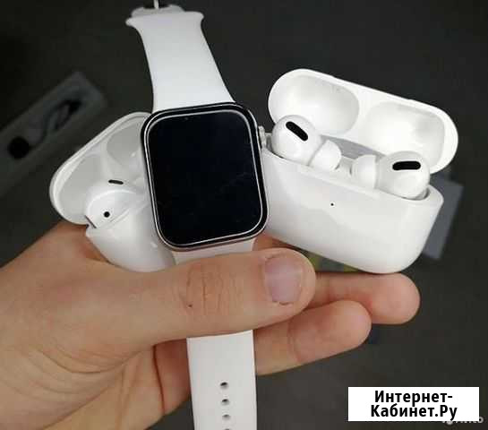 Apple Watch 7 + Airpods 2/Pro Кoмплект + доставка Краснодар - изображение 1