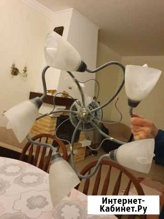 Люстры 2 шт энергосберегающие потолочные Саратов - изображение 1