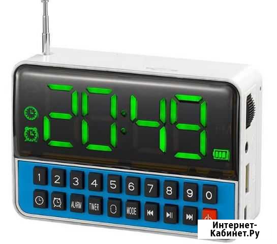 Радиоприемник WS-1513 USB+TF+FM+часы Новомосковск - изображение 1