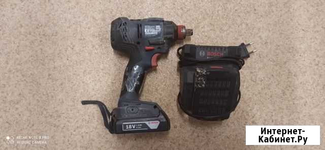 Винтоверт bosch GDR 180-LI 3.0Ач х2 65 Усть-Кут - изображение 1