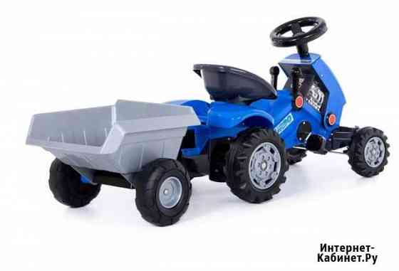 Каталка-трактор 84651 с прицепом Turbo-2 (синяя) Нижний Новгород