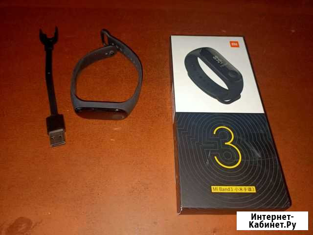 Фитнес-браслет Xiaomi Mi Band 3, черный Рязань - изображение 1