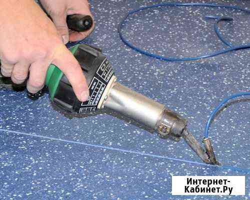 Горячая сварка линолиума шнуром, спайка, ремонт, с Москва