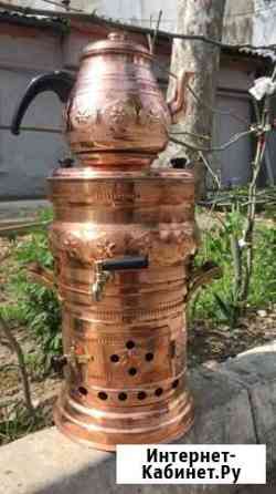 Самовар медный с чайником Махачкала