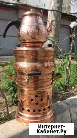 Самовар медный с чайником Махачкала - изображение 1