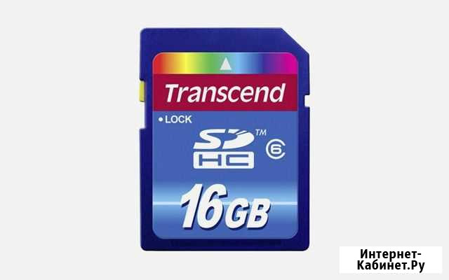 Карта Памяти sdhc Transcend 16Gb Class 6 Ангарск - изображение 1