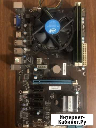 Продам сборку Esonic H81- BTC-King+проц+память Кемерово - изображение 1