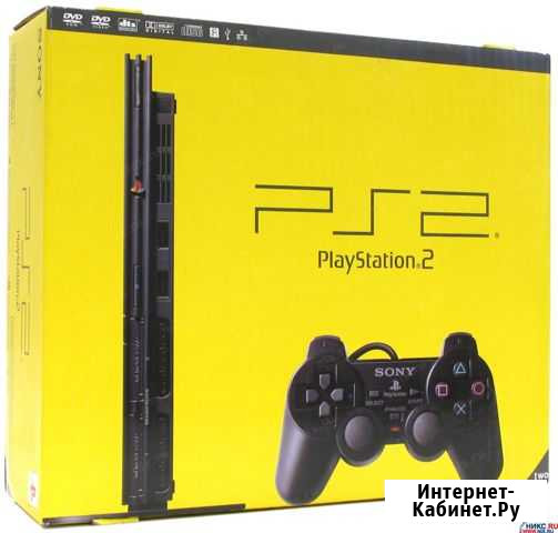 Sony PlayStation 2 (черная) (scph-77008) Новомосковск - изображение 1