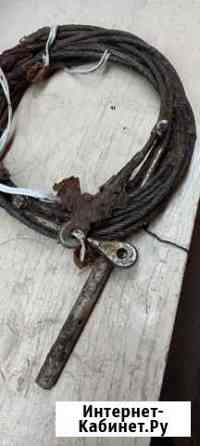 Трос 6 мм х 5 м в смазке консервации с законцовкам Саратов