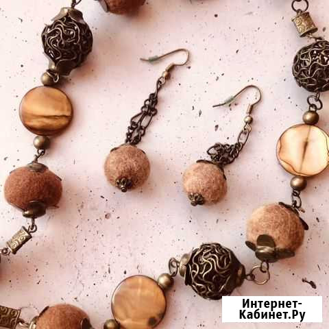 Новый комплект бижутерии, ручная работа Калининград - изображение 1