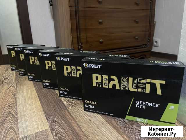 Видеокарты Palit 1660 ti OC Ставрополь - изображение 1