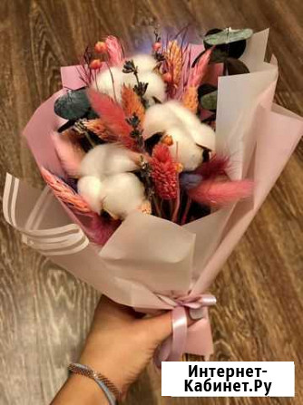 Букет цветов в коробке декорированный Калуга - изображение 1