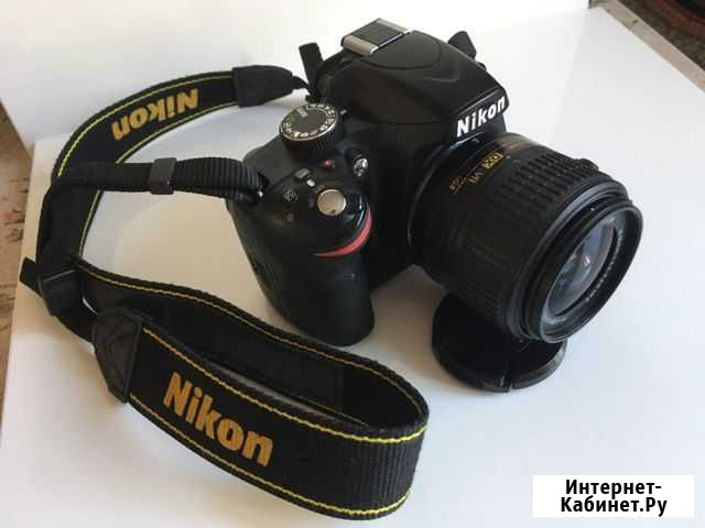 Nikon d3200 kit 18-55mm, 24мп, Full HD Омск - изображение 1