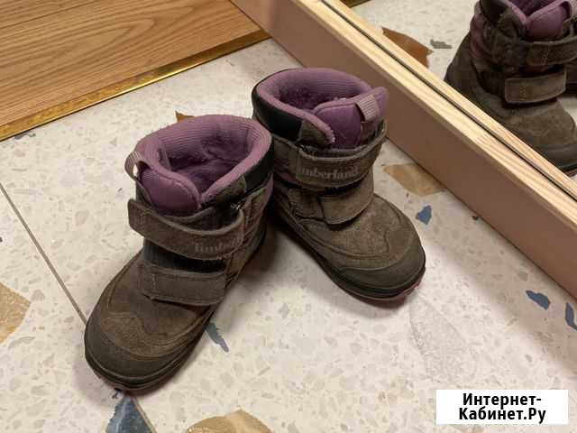 Ботинки Timberland зимние на липучках Великий Новгород - изображение 1