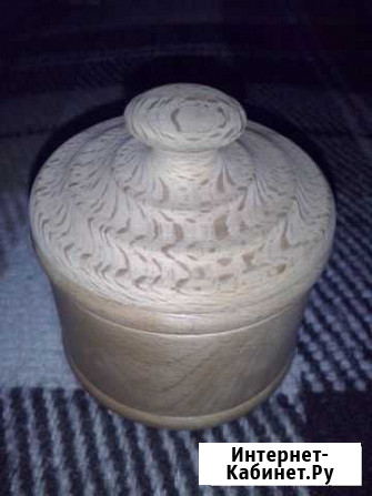 Баночка шкатулка дерево бук Тверь - изображение 1