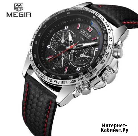 Мужские часы Megir Relogio Masculino 1010 Советский - изображение 1
