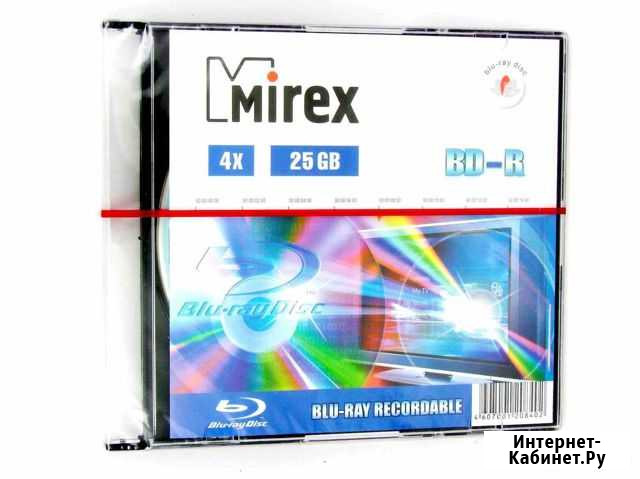 Диск BD-R Mirex 25 Gb 4x Slim Case (1) (1/50) Старый Оскол - изображение 1