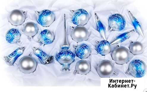 Большой набор елочная игрушка «Ёлочка морозная» 22 Воронеж - изображение 1