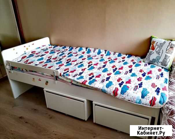 Детская кровать IKEA с матрасом Петропавловск-Камчатский - изображение 1