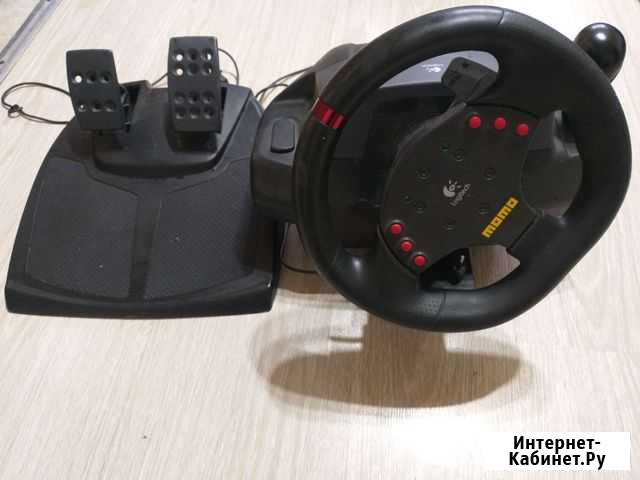 Игровой руль logitech momo racing Клинцы - изображение 1