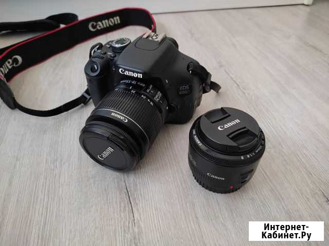 Canon EOS 600D Kit 18-55 + Canon EF 50mm F1.8 II Ангарск - изображение 1