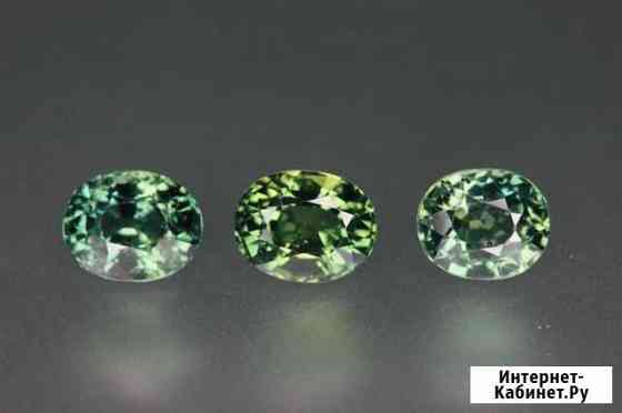 Голубовато-зелёный сапфир teal (комплект 2,95 кар) Томск