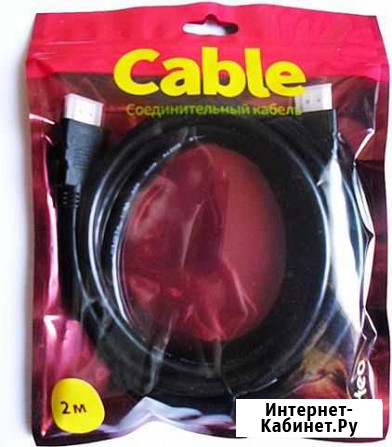 Новый Шнур Кабель hdmi - hdmi 2 метра в упаковке Ижевск - изображение 1