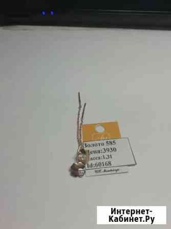 Серьги протяжки с камнем Золото 585пр (ет 60168) Курск