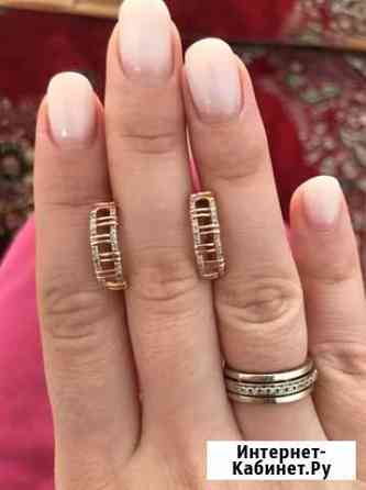 Золотые серьги с бриллиантами Владикавказ