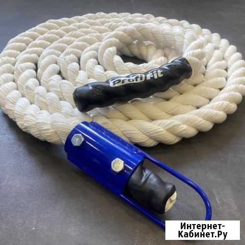 Канат для лазания хб, profi-FIT, D-30 мм L - 2,5 м Томск - изображение 1