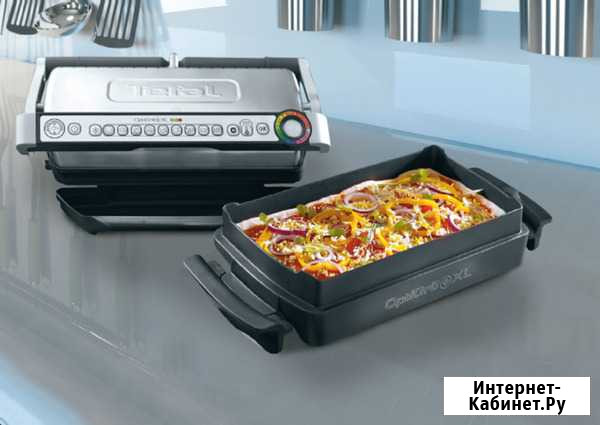 Tefal GC724D12 optigrill+ XL C насадкой-противнем Саранск - изображение 1
