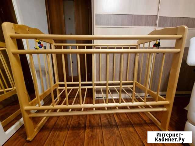 Детская кровать качалка 60х120 Пушкино - изображение 1