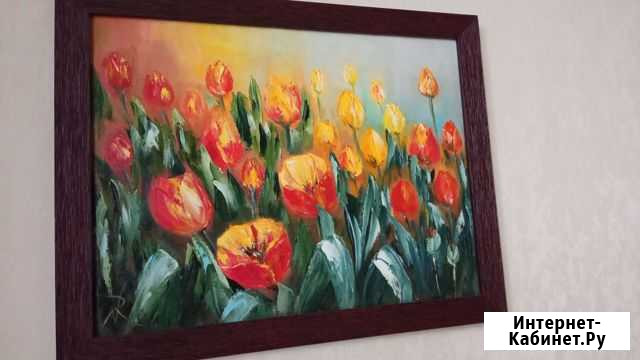 Тюльпаны. Картина маслом 30х40 Пенза - изображение 1