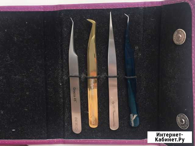 Пинцет для наращивания ресниц Череповец - изображение 1