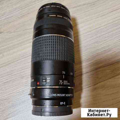 Canon zoom lens EF 75-300mm 1:4-5,6 ii + lens moun Нижний Новгород