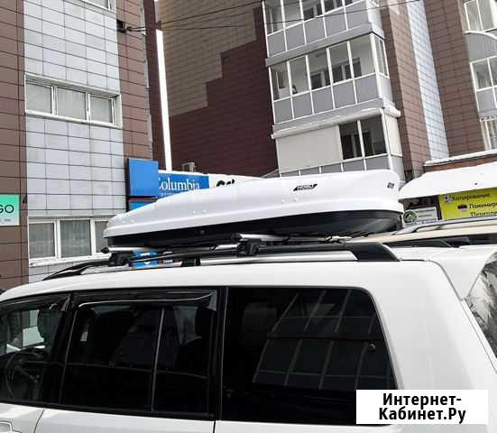 Автобокс на крышу авто Nobu Cross 380 Белый Иркутск - изображение 1