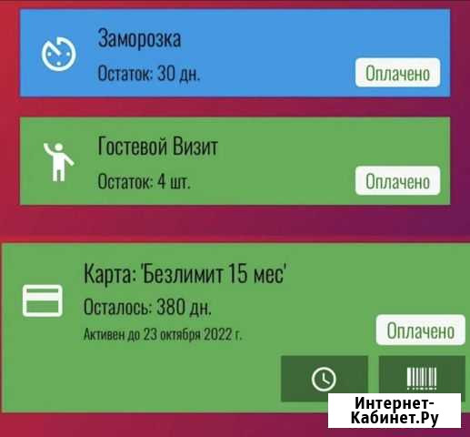 Абонемент Fizruk Сквер Иркутск - изображение 1