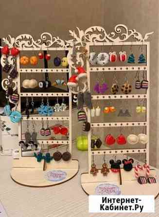 Сережки из полимерной глины Новосибирск