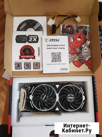 Видеокарта MSI AMD Radeon RX 570 armor OC 4 gb Ефремов - изображение 1