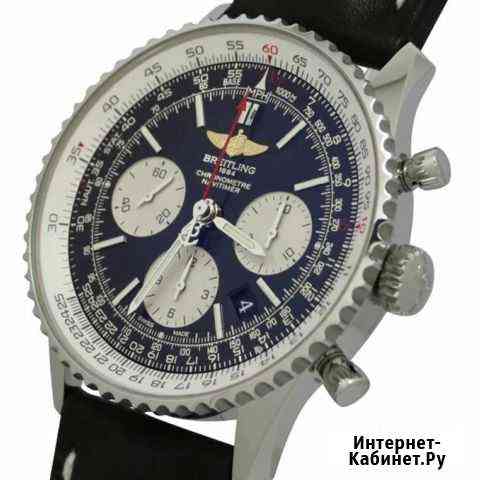 Часы Breitling с доставкой на кожаном ремне Ставрополь