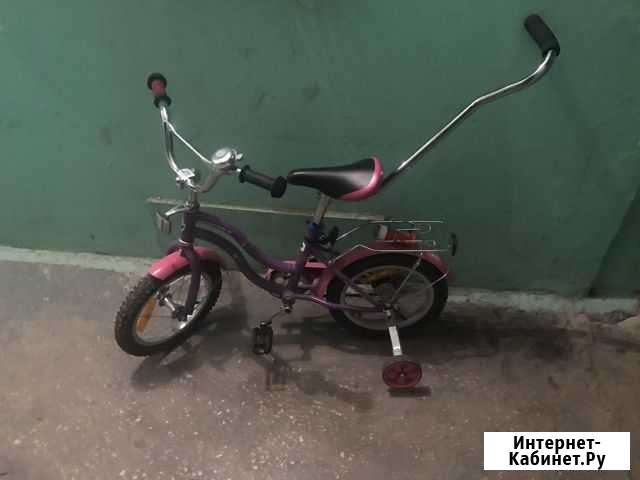 Детский велосипед с ручкой бу Новомосковск - изображение 1
