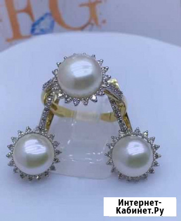 Золотой комплект с бриллиантами Нижний Новгород - изображение 1