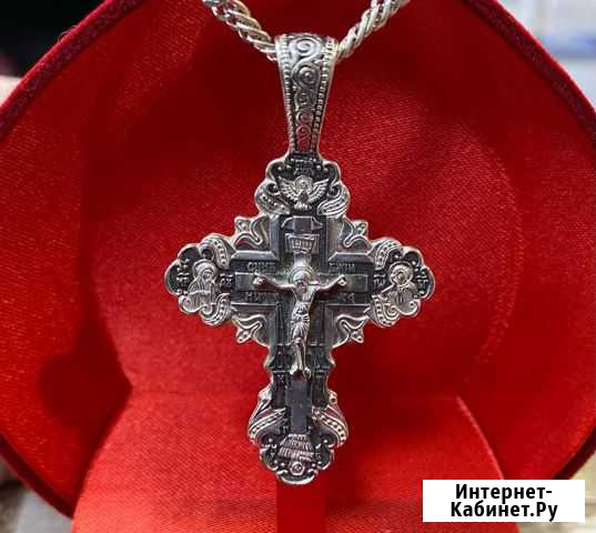 Крест серебро 9.57 г Челябинск - изображение 1