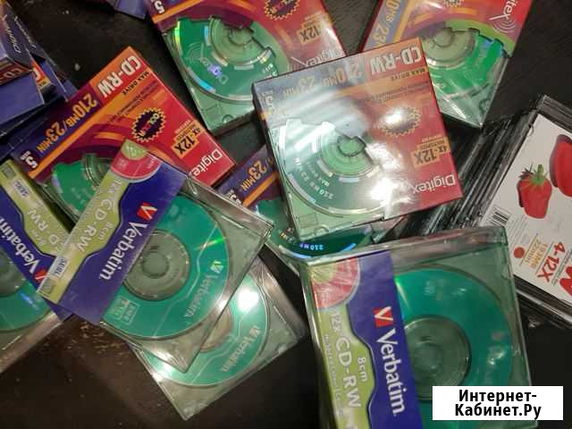 Mini CD-RW 8см verbatim 210 Mb новые в упаковке Самара - изображение 1